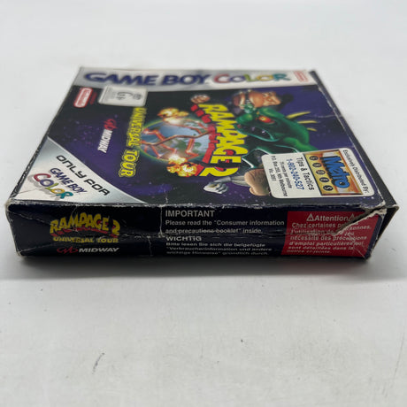 Rampage 2 Universal Tour Game Boy Color Game Boxed Complete PAL