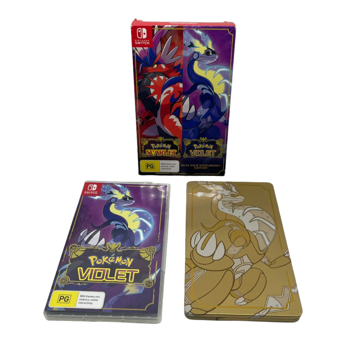 Pokemon Violet Steelbook Dual Pack Edition pokemon scarlet not included