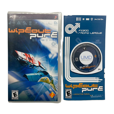 Wipeout Pure PSP PlayStation Portable Game + Manual