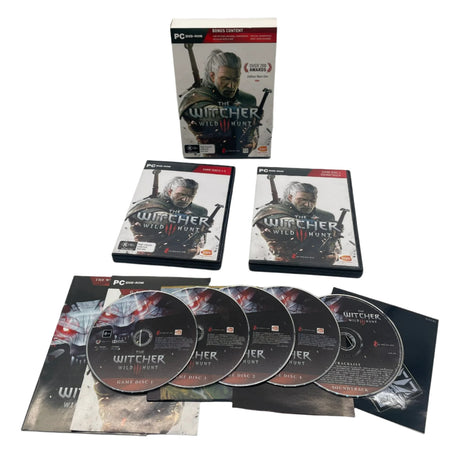The Witcher 3 III Wild Hunt PC DVD Game Boxed Complete with CD Soundtrack