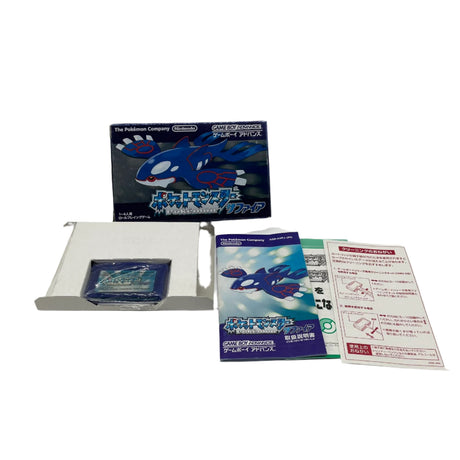 Pokemon Sapphire Game Boy Advance GBA Game Boxed Japanese Complete