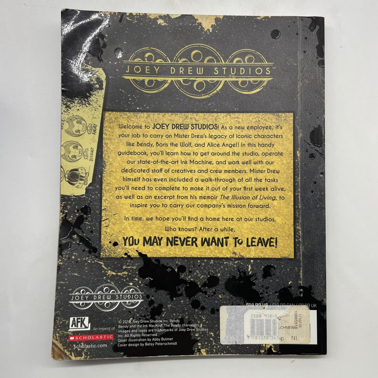 Bendy And The Ink Machine Employee Handbook Joey Drew Studios Paperback Book