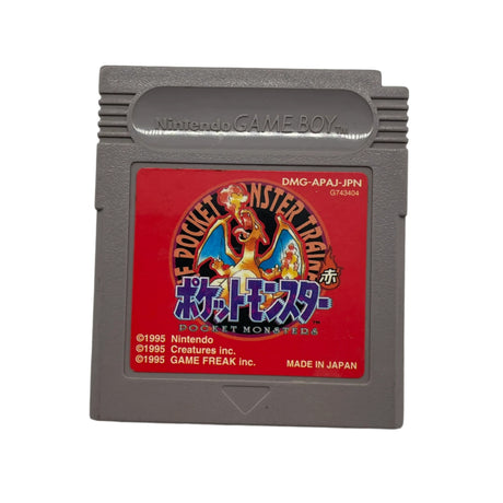 Pokemon Pocket Monsters Red Version Nintendo Game Boy Game Cartridge Only Japanese