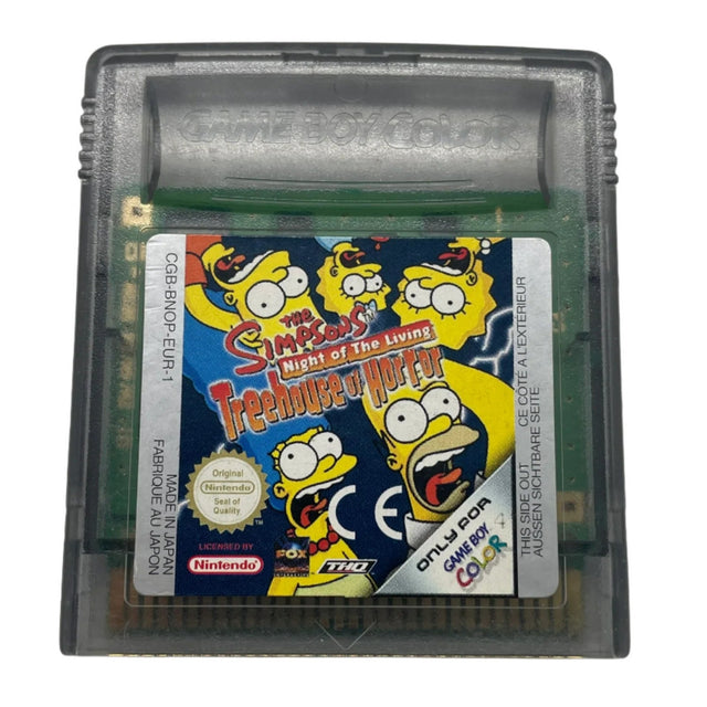 The Simpsons Night of the Living Treehouse of Horror Nintendo Game Boy Color PAL Game Cartridge Only