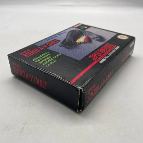 Super Nintendo Entertainment System SNES Stereo A/V AV Cable Boxed