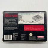 Super Nintendo Entertainment System SNES Stereo A/V AV Cable Boxed