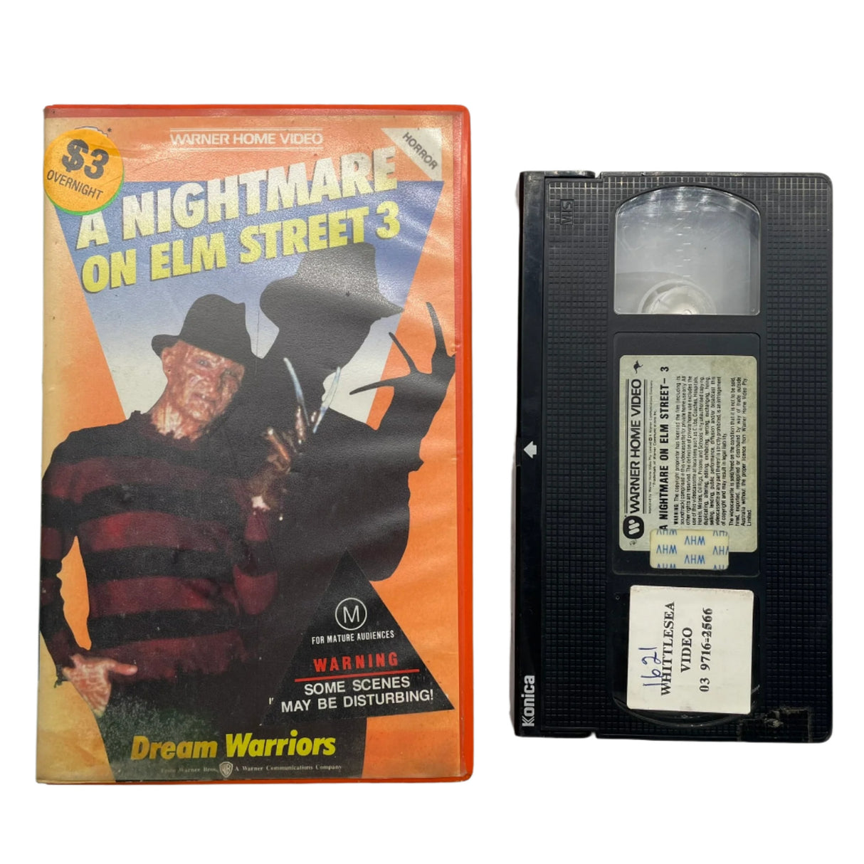 A Nightmare On Elm Street 3: Dream Warriors VHS Cassette Tape