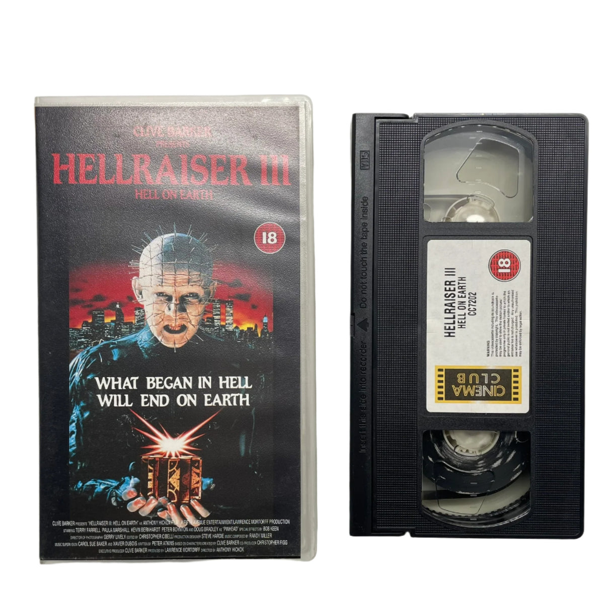 Hellraiser III 3 Hell On Earth VHS Cassette Tape