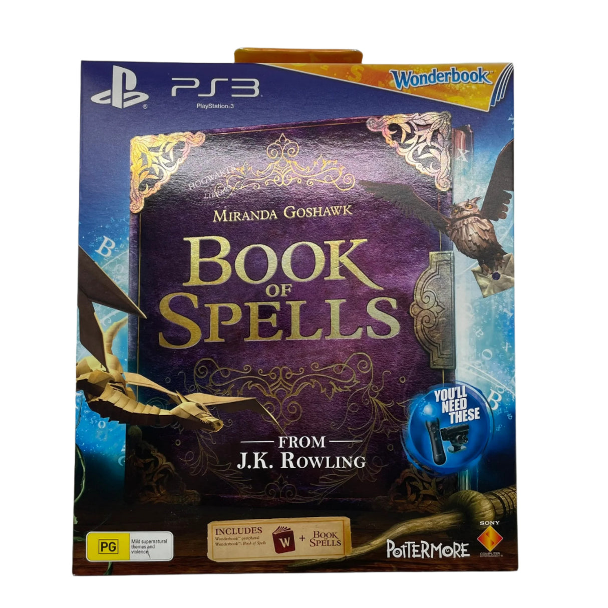 Wonderbook Book of Spells PlayStation 3 PS3 Boxed Game Brand New