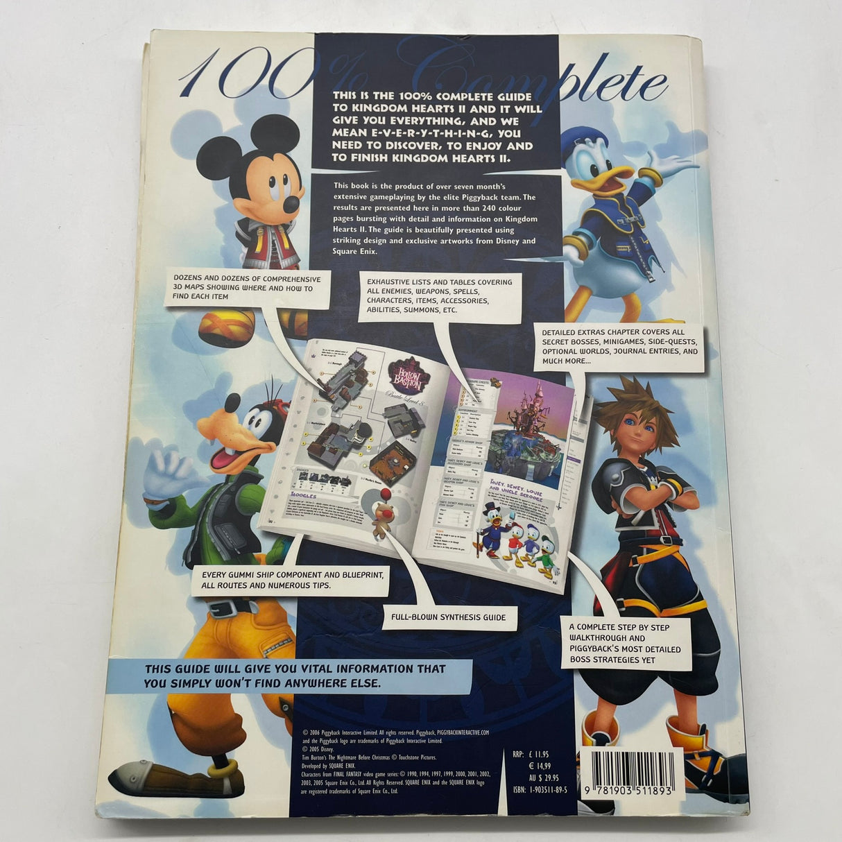 Kingdom Hearts The Complete Guide Game Strategy Guide Book Paperback