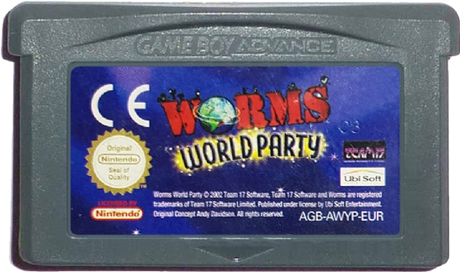 Worms World Party Game Boy Advance GBA Game PAL