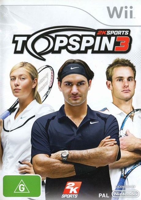 Top Spin 3 Nintendo Wii Game PAL Nintendo Wii Game