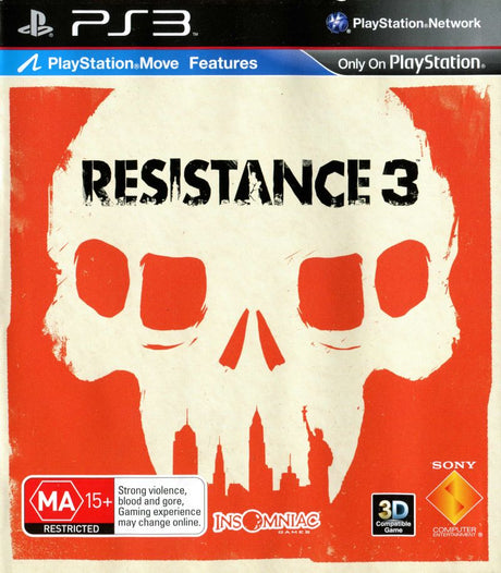 Resistance 3 Playstation 3 PS3 Game PAL