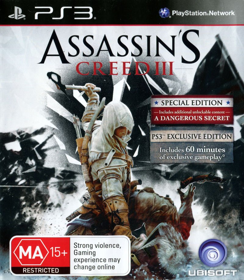 Assassin's Creed III Playstation 3 PS3 Game PAL
