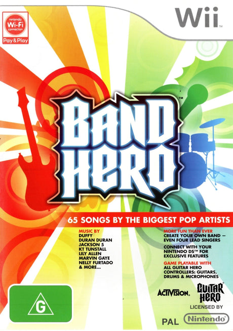 Band Hero Nintendo Wii Game PAL-Trippy Trades