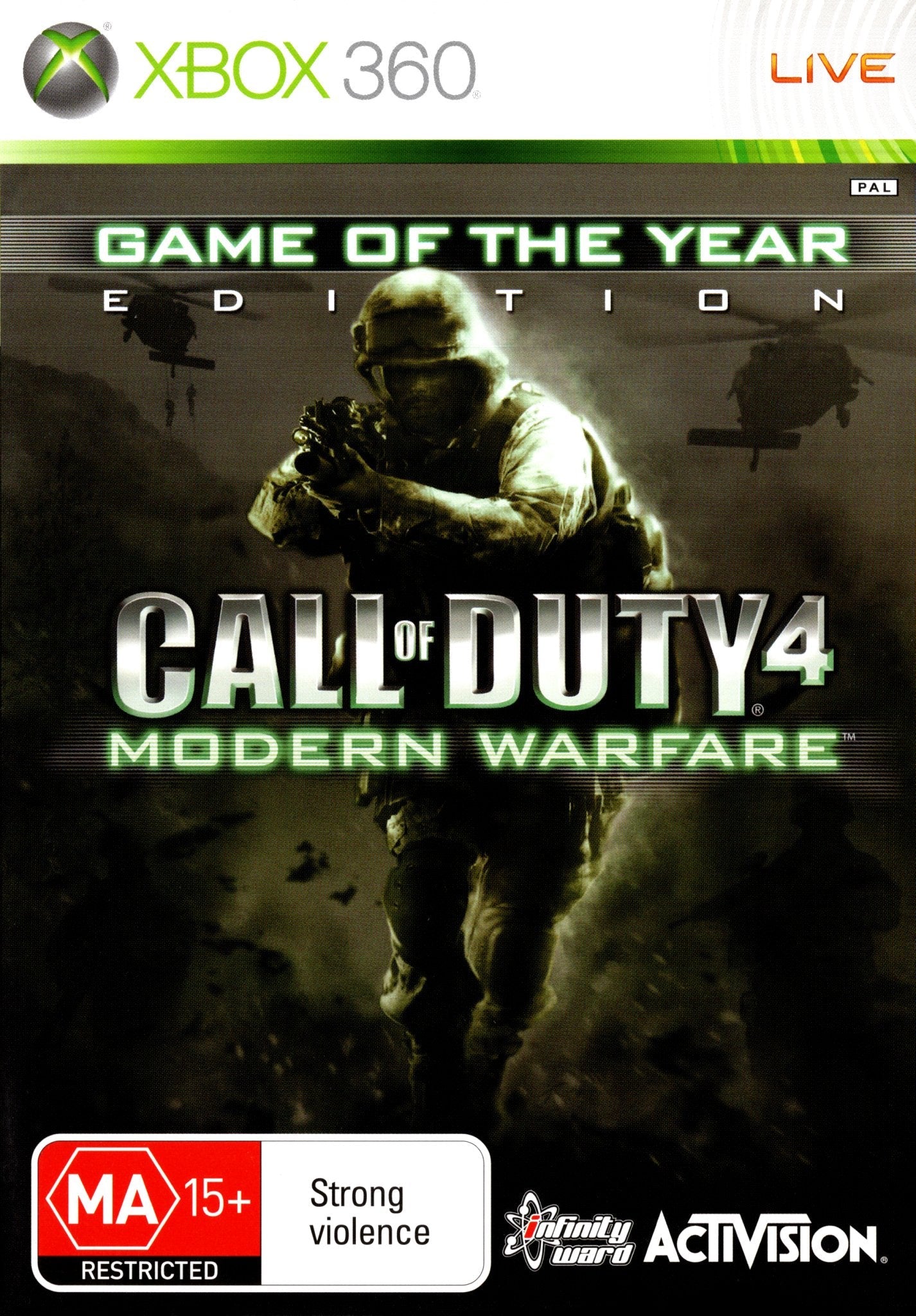 Call of Duty 4: Modern Warfare game of the year Xbox 360 Game PAL