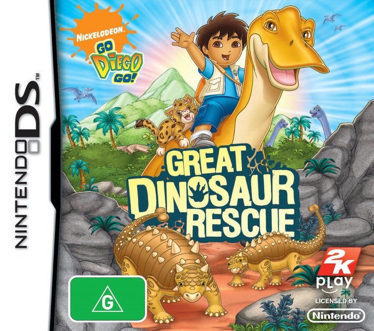 Go, Diego, Go! Great Dinosaur Rescue Nintendo DS NDS Game PAL