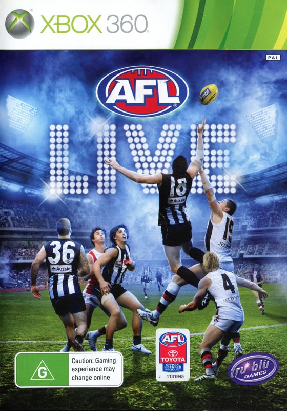 AFL Live Xbox 360 Game PAL