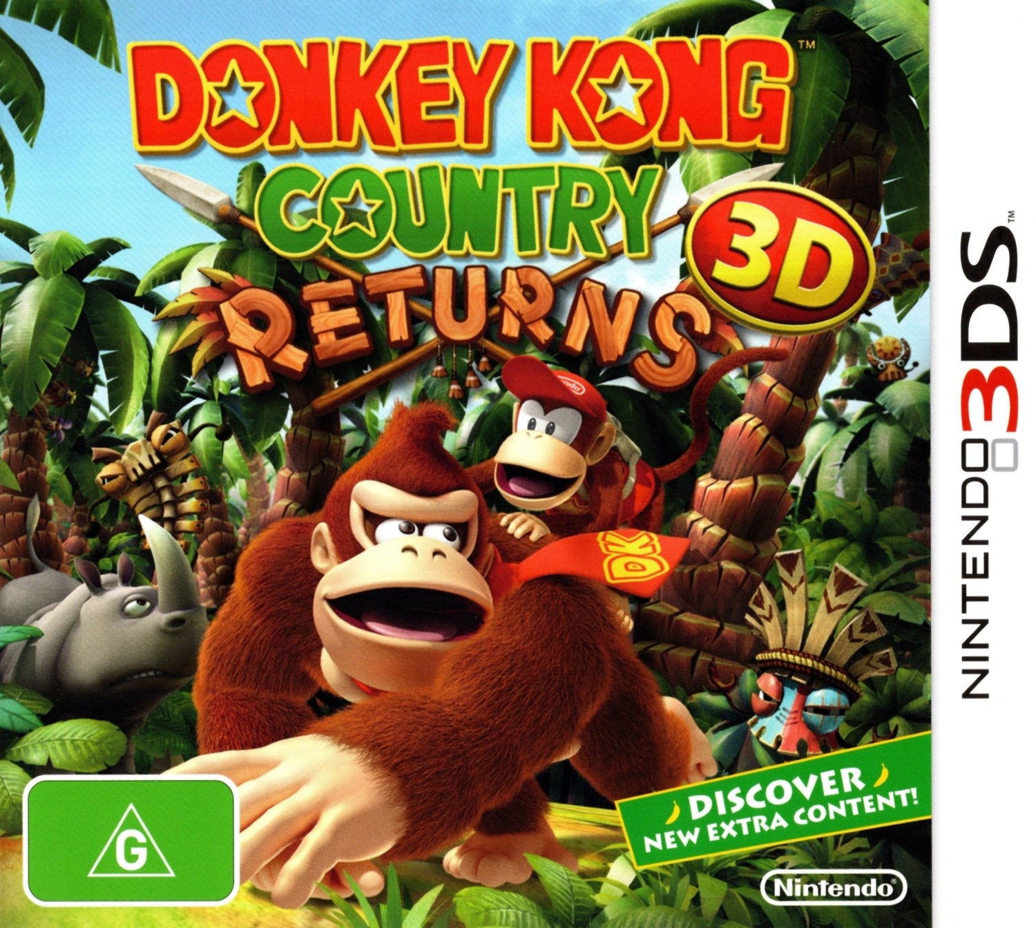 Donkey Kong Country Returns 3D 3DS Game PAL