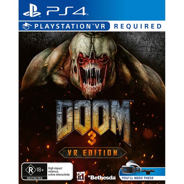 DOOM 3 VR PlayStation 4 PS4 Game-Trippy Trades