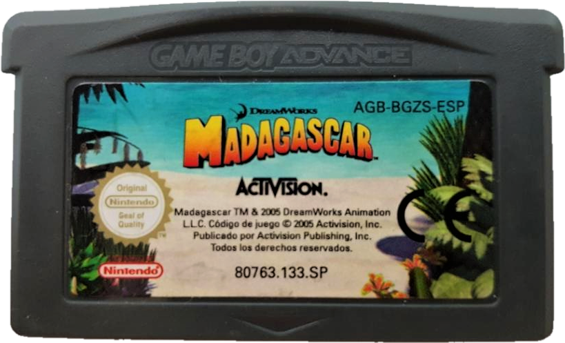 Madagascar Game Boy Advance GBA Game PAL