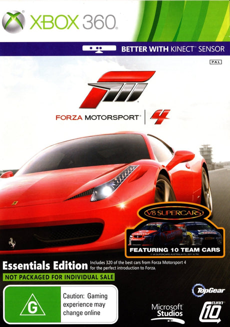 Forza Motorsport 4 Essentials Edition Xbox 360 Game PAL-Trippy Trades
