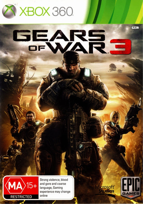 Gears of War 3 Xbox 360 Game PAL-Trippy Trades
