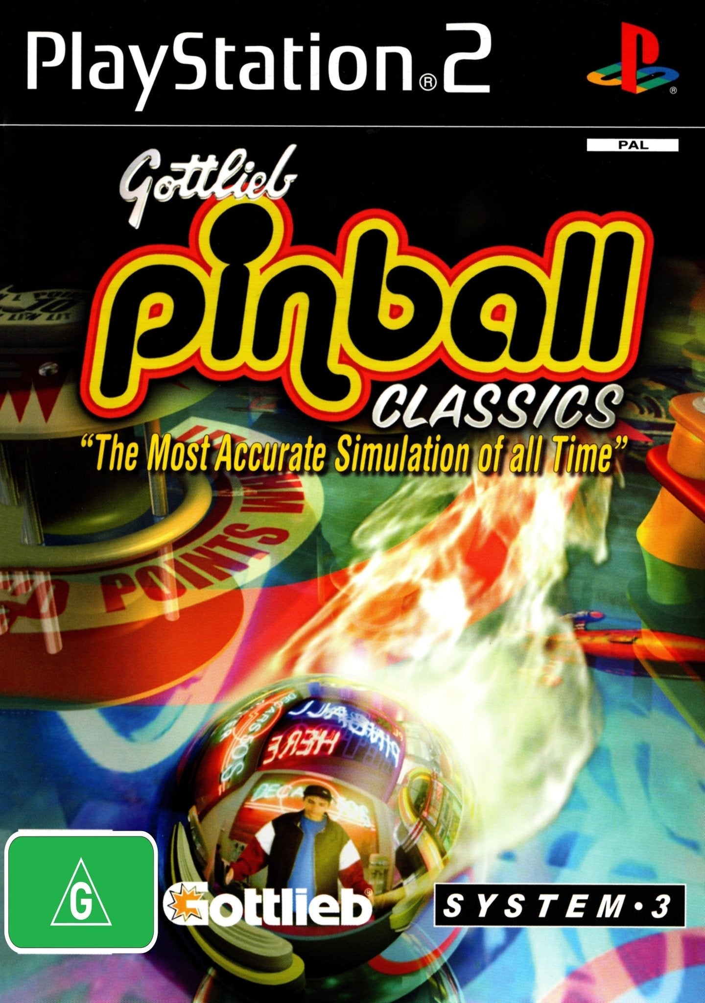Gottlieb Pinball Classics Playstation 2 PS2 Game PAL