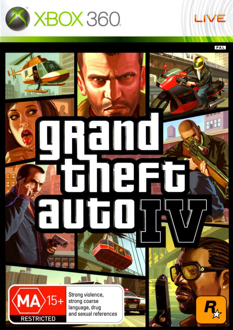 Grand Theft Auto IV Xbox 360 Game PAL
