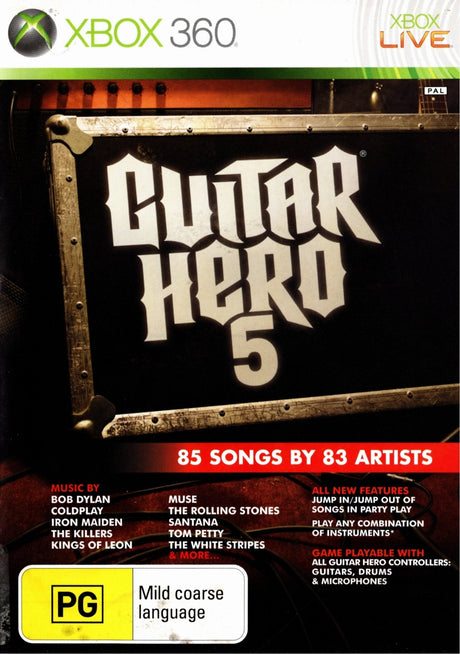 Guitar Hero 5 Xbox 360 Game PAL-Trippy Trades