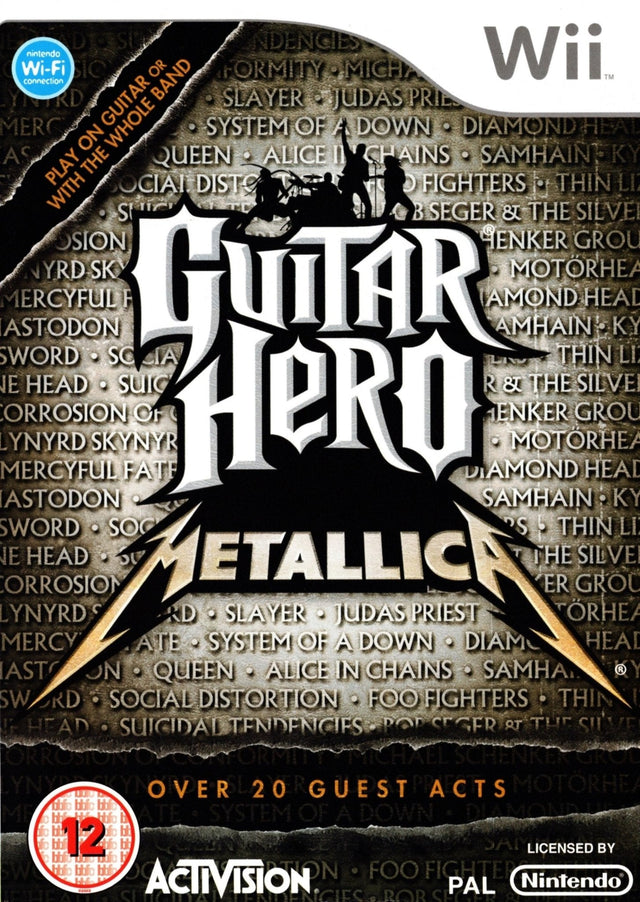 Guitar Hero: Metallica Nintendo Wii Game PAL