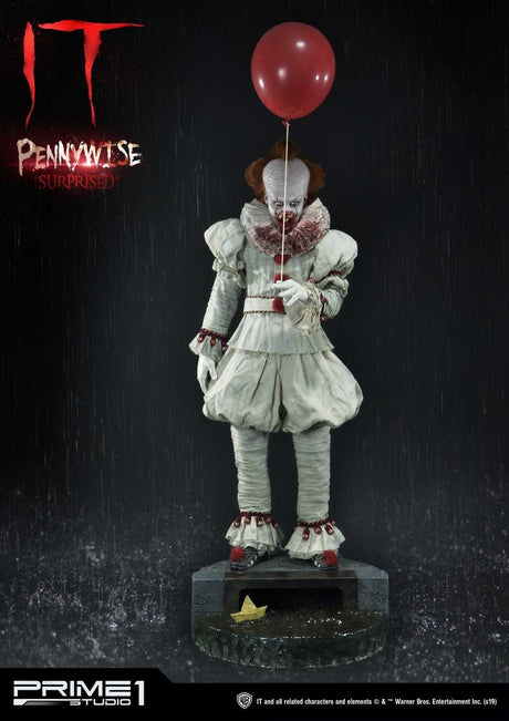Prime 1 Studio HDBIT-03 IT Pennywise Surprised 1/2 Bust Statue Figure 201/250