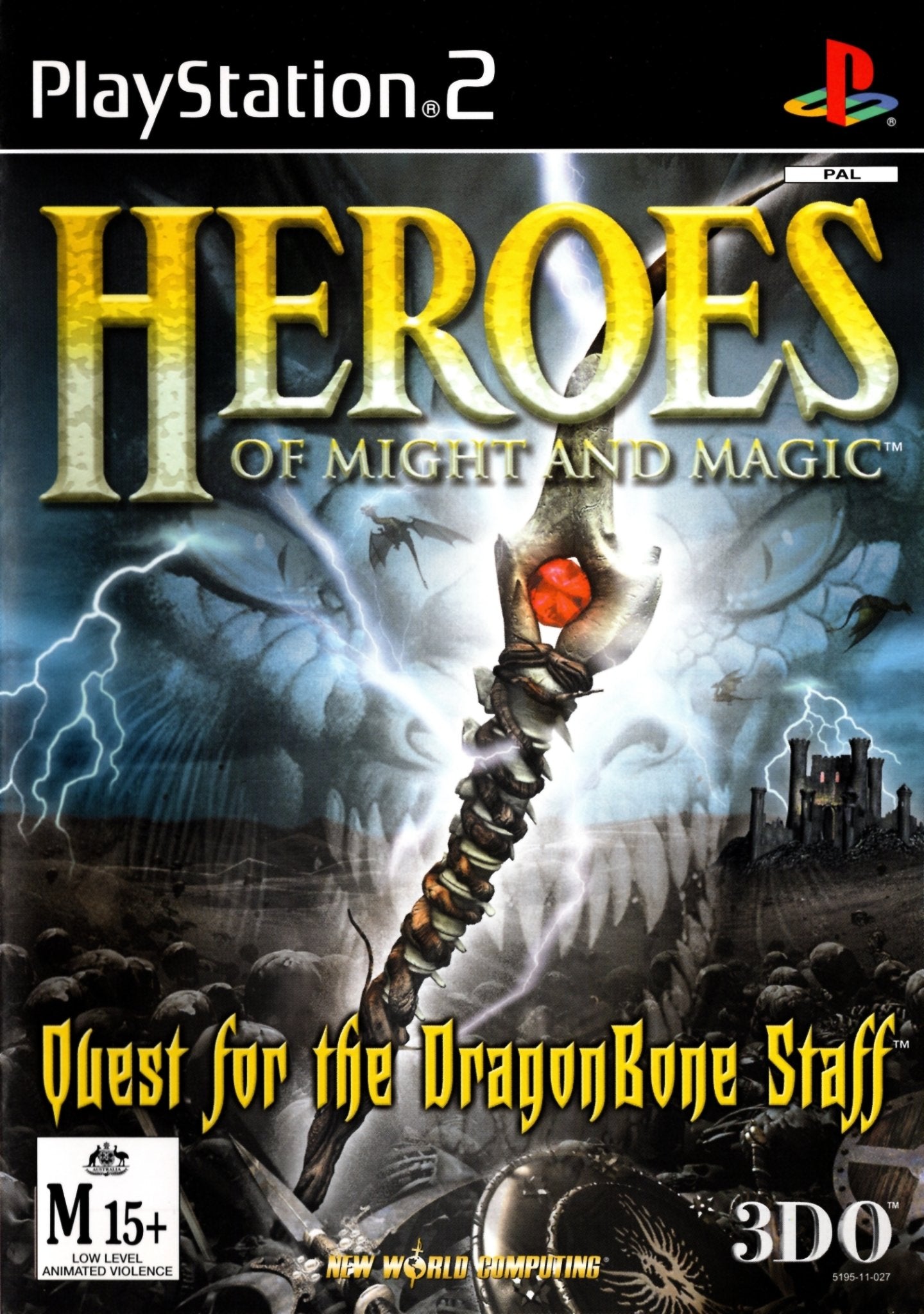 Heroes of Might and Magic: Quest for the Dragon Bone Staff Playstation 2 PS2 Game PAL