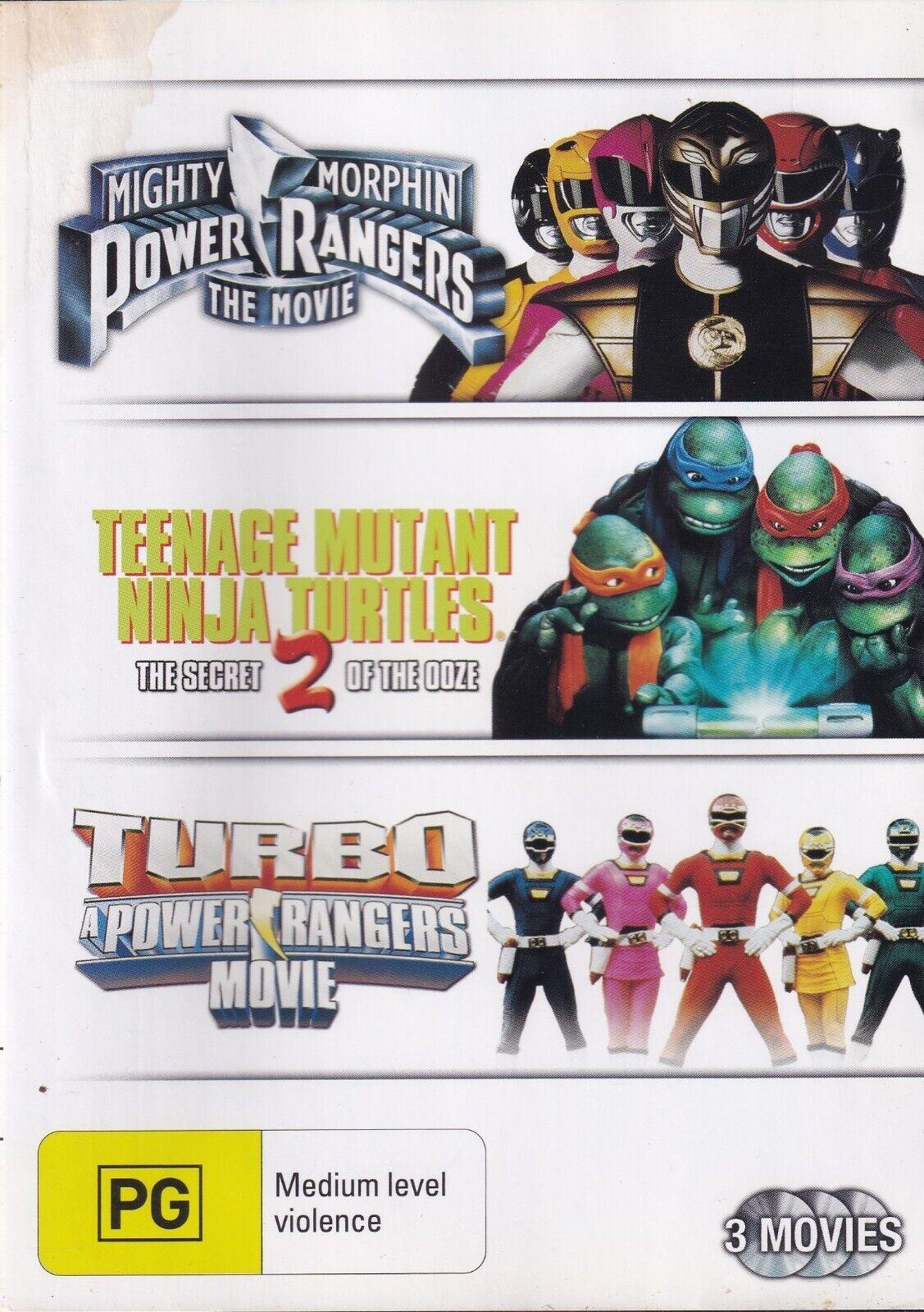 Mighty Morphin Power Rangers / Teenage Mutant Ninja Turtles 2 / Turbo DVD