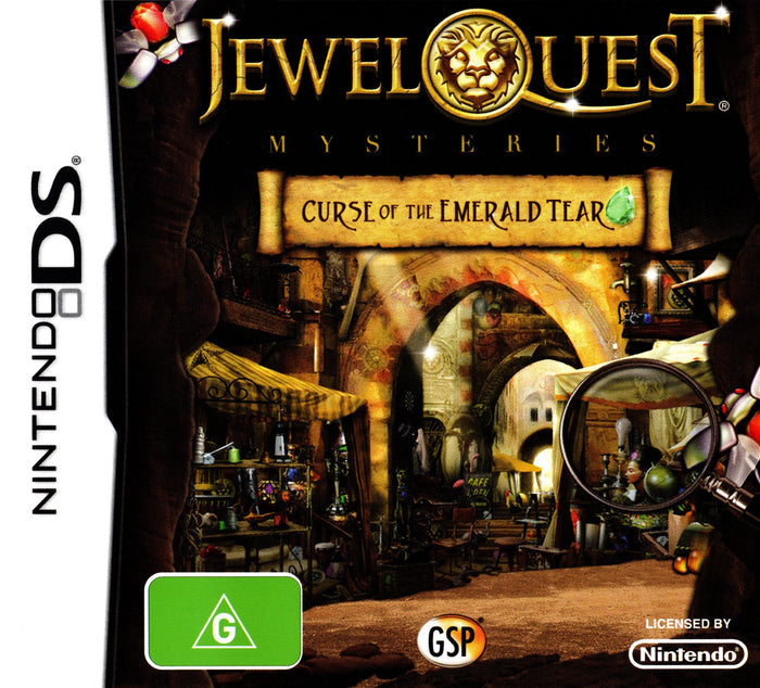 Jewel Quest Mysteries: Curse of the Emerald Tear Nintendo DS NDS Game PAL