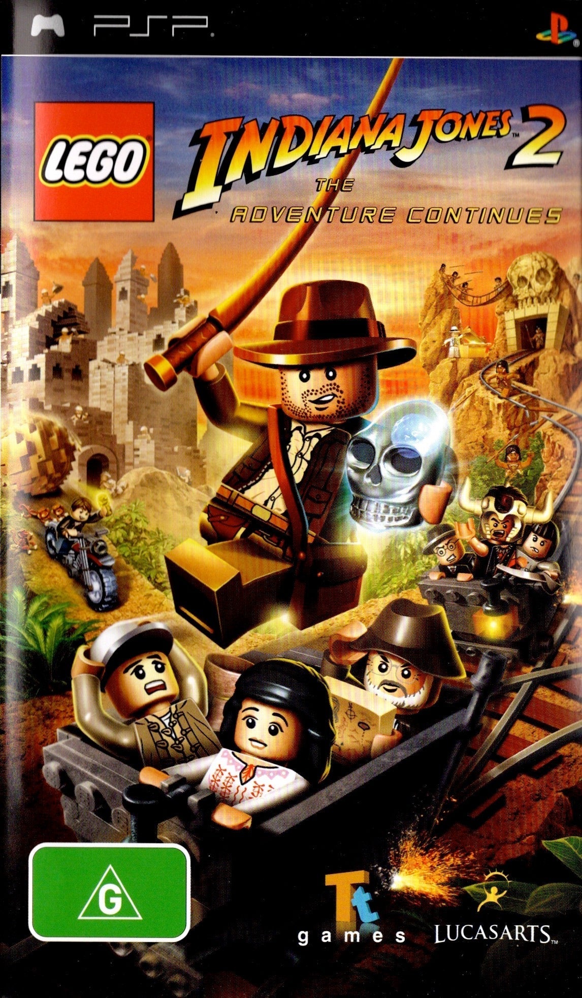 LEGO Indiana Jones 2: The Adventure Continues Playstation Portable PSP Game PAL