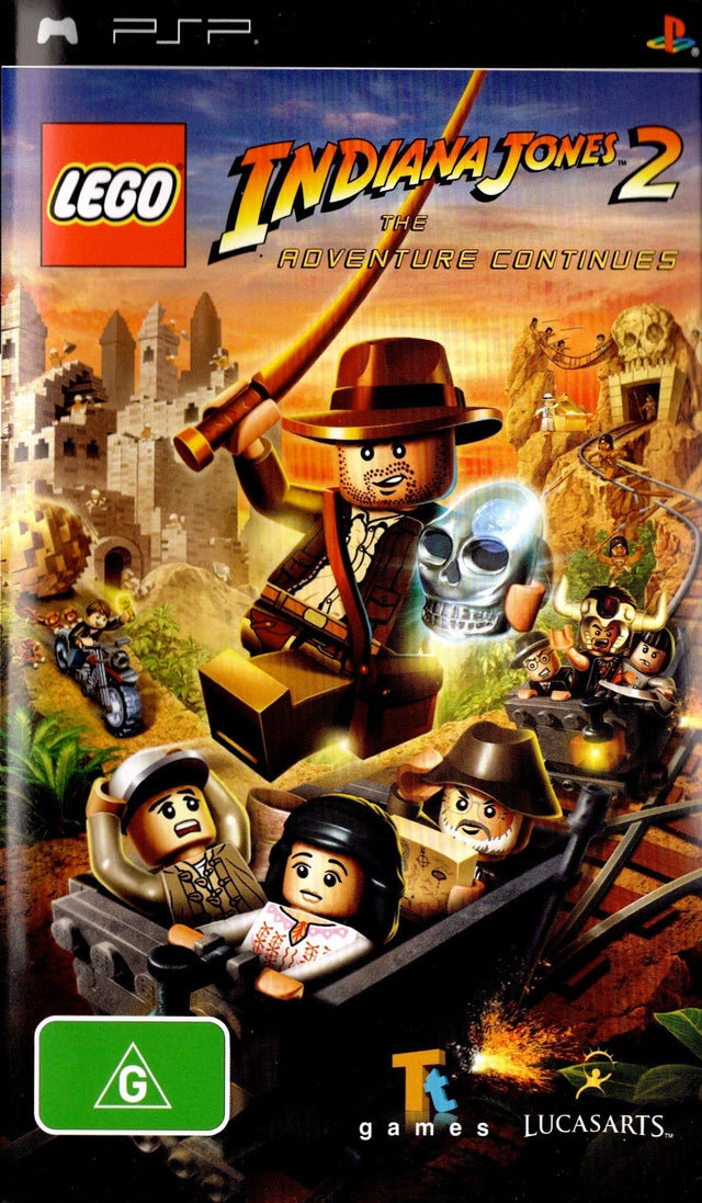 LEGO Indiana Jones 2: The Adventure Continues Playstation Portable PSP Game PAL