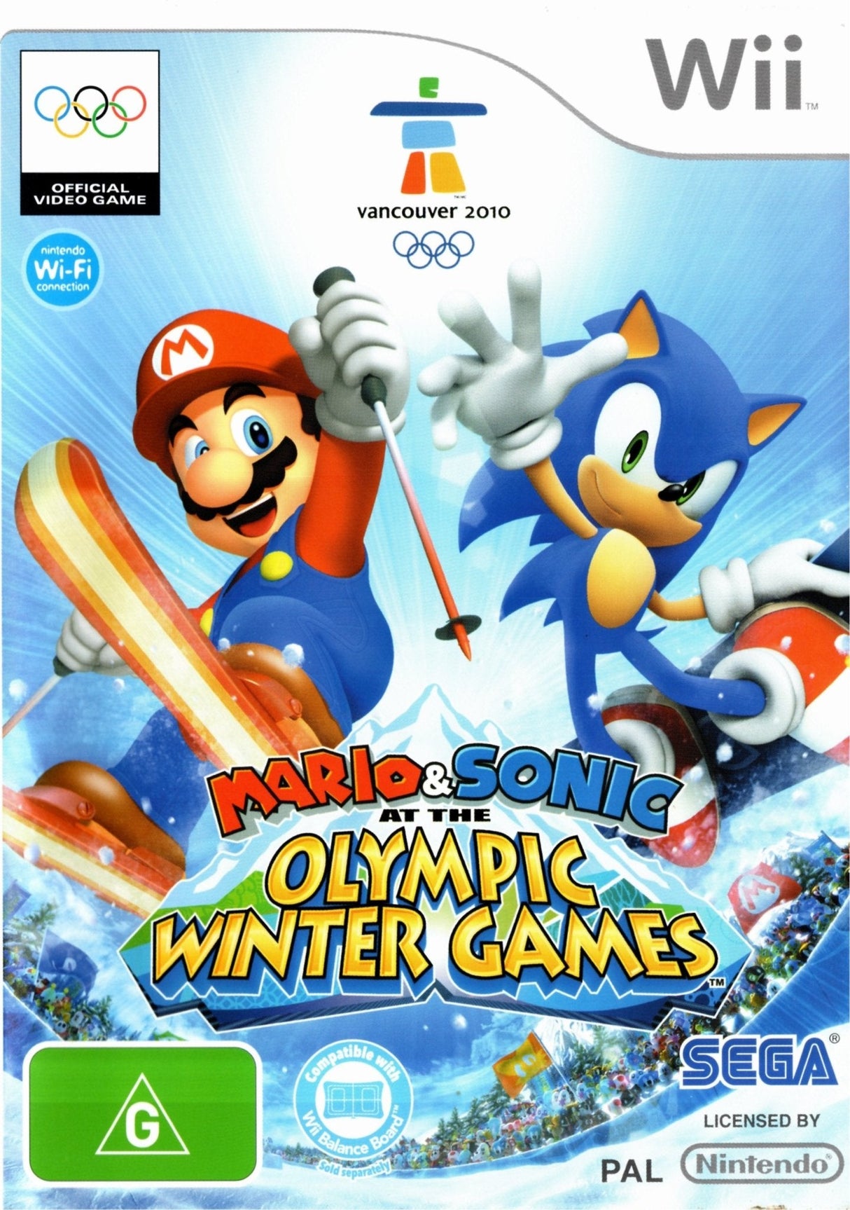 Mario & Sonic at the Olympic Winter Games Nintendo Wii Game PAL