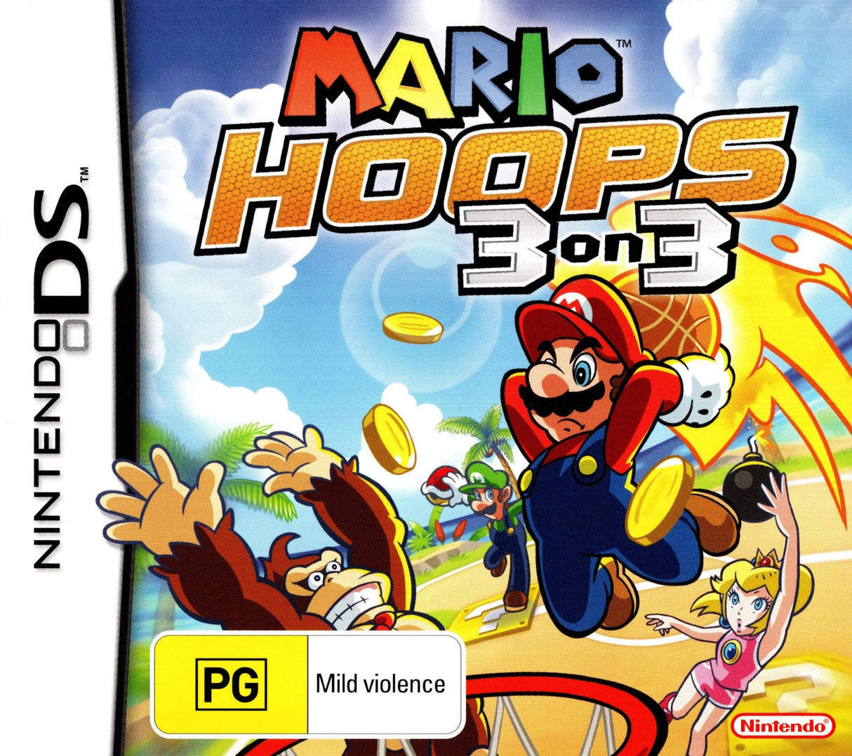 Mario Hoops 3 on 3 Nintendo DS NDS Game PAL