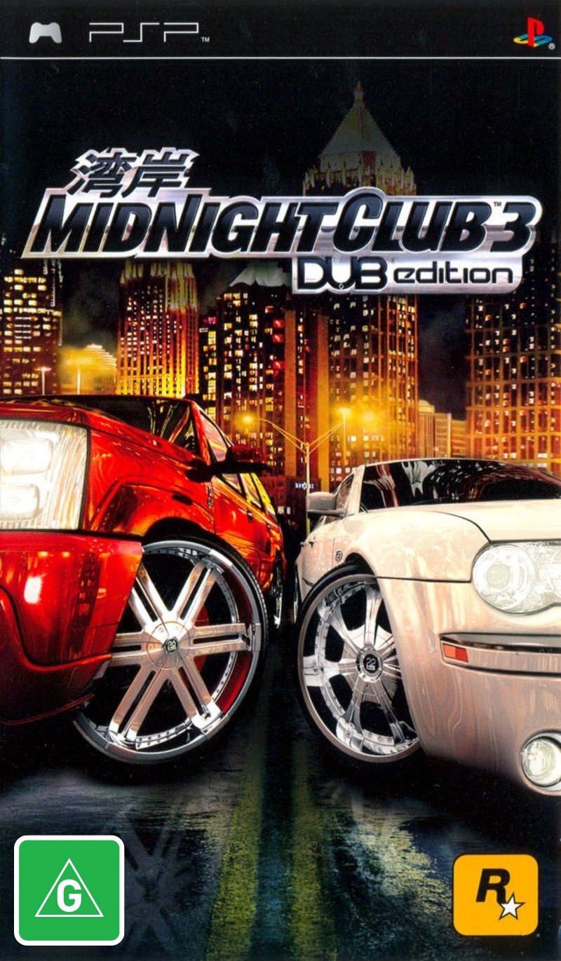 Midnight Club 3: DUB Edition Playstation Portable PSP Game PAL