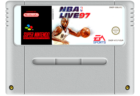 NBA Live 97 Super Nintendo Entertainment System SNES Game Cartridge PAL