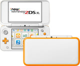 Nintendo "New" 2DS XL White And Orange Console + Charger