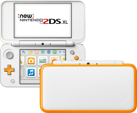 Nintendo "New" 2DS XL White And Orange Console + Charger