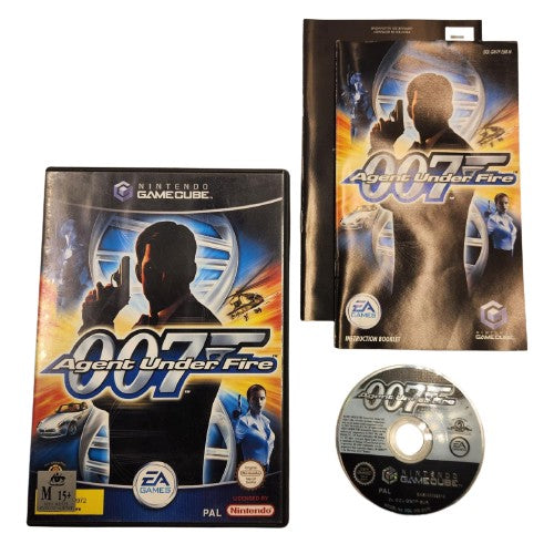 007 Agent Under Fire Nintendo Gamecube Game + Manual PAL