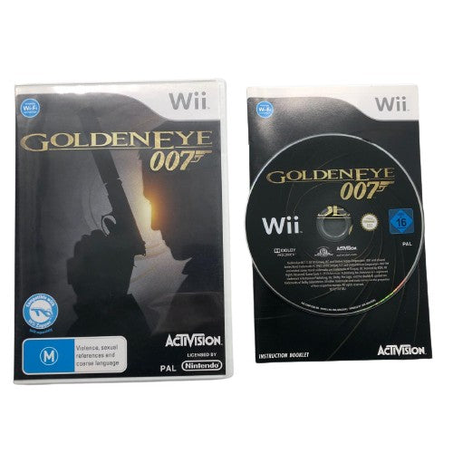 007 Golden Eye Nintendo Wii Game + Manual PAL