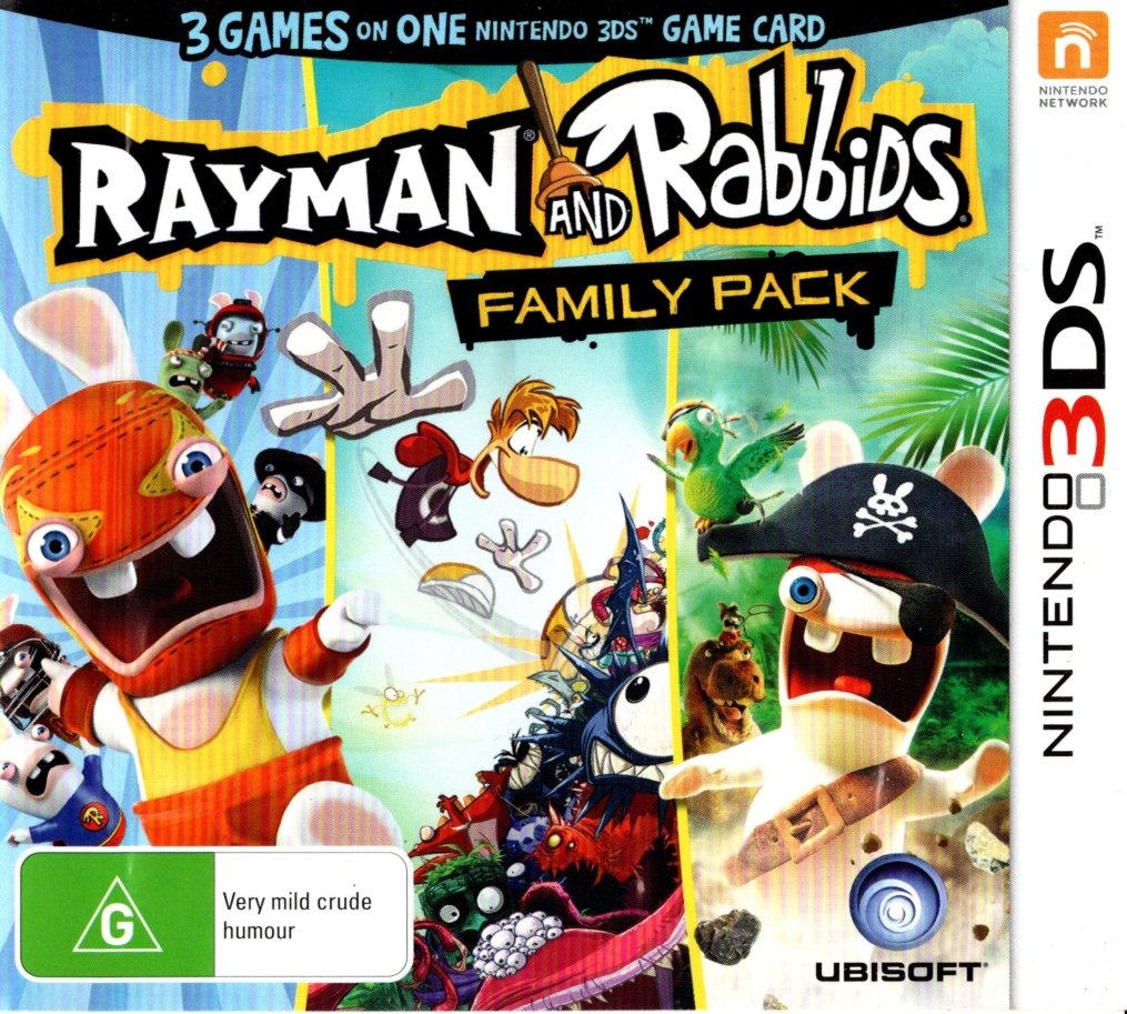 Rayman and Rabbids Family Pack 3DS Game PAL