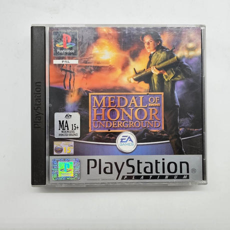 Medal Of Honor Underground PS1 Playstation 1 Game PAL