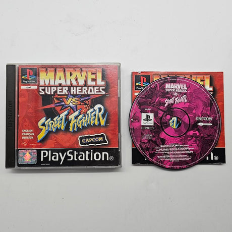 Marvel Super Heroes Vs. Street Fighter PS1 Playstation 1 Game PAL