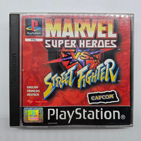Marvel Super Heroes Vs. Street Fighter PS1 Playstation 1 Game PAL