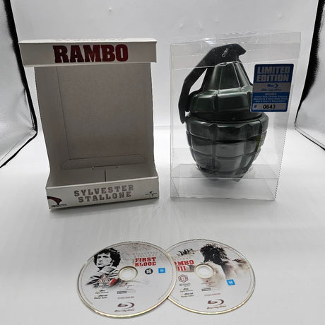 Rambo Sylvester Stallone #0643 Limited Edition Grenade Blu-Ray